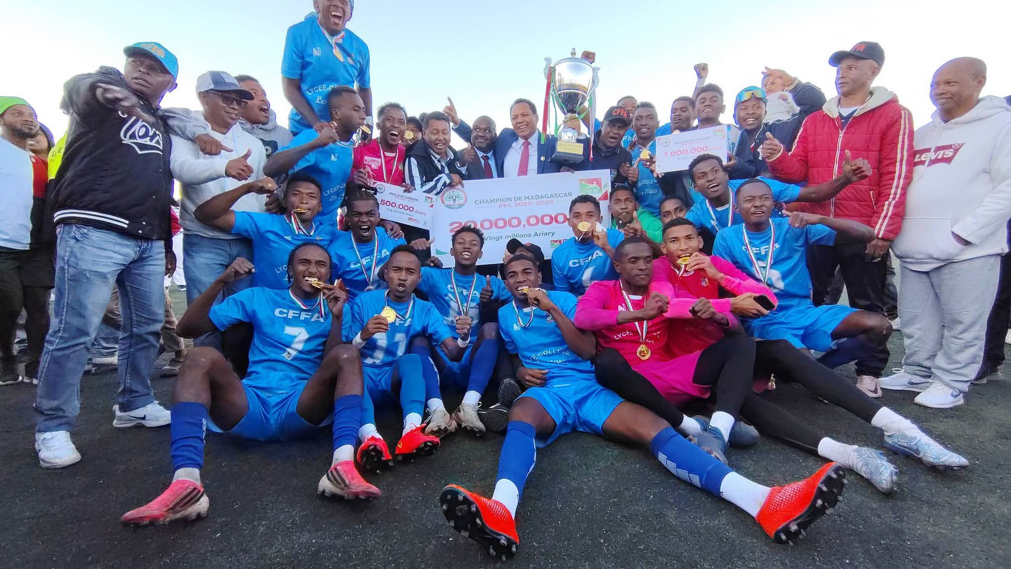 FOOTBALL – Le CFFA sacré champion de Madagascar
