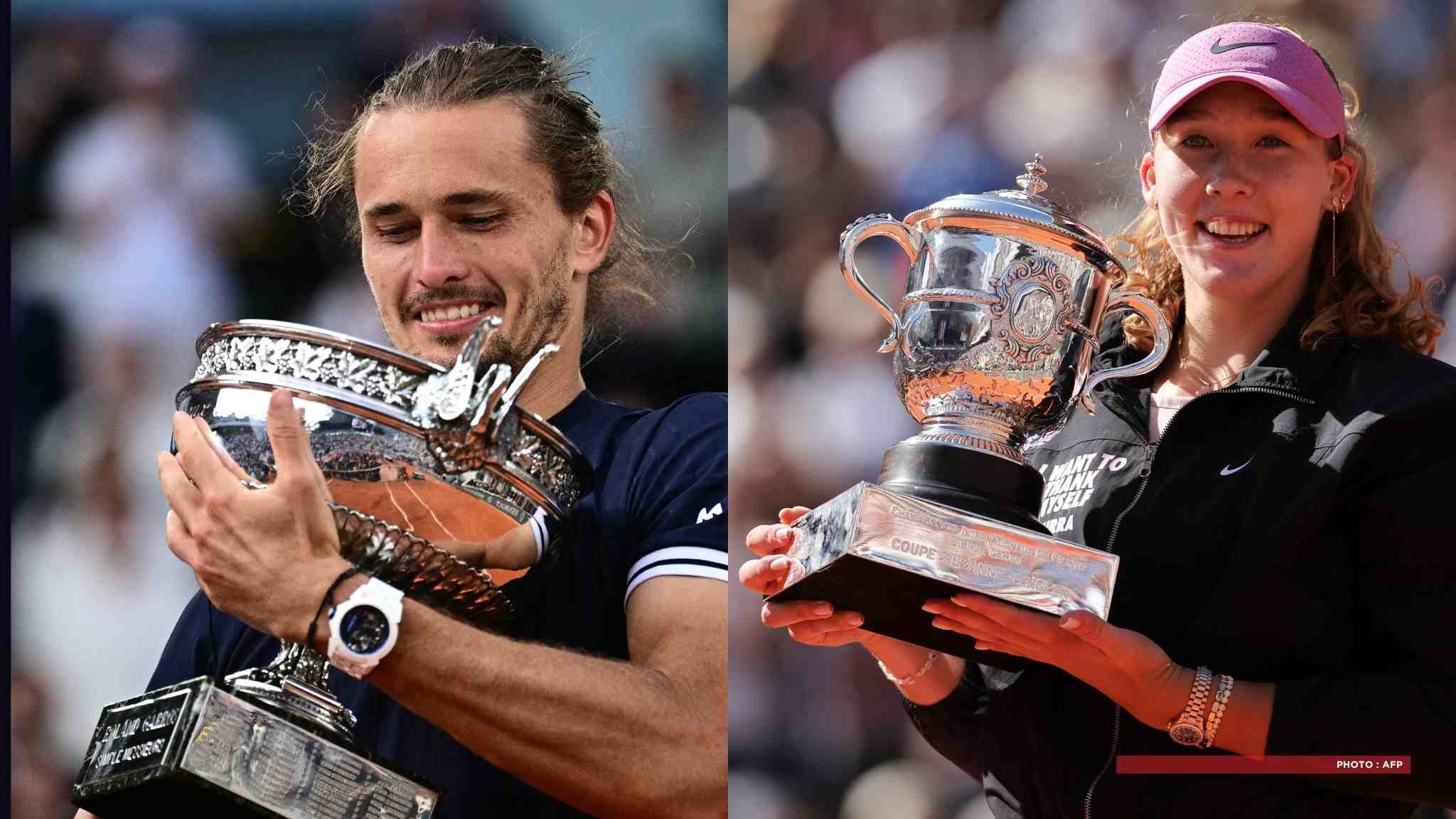 TENNIS – Alexander Zverev et Mirra Andreeva remportent leur premier titre du Grand Chelem à Roland-Garros