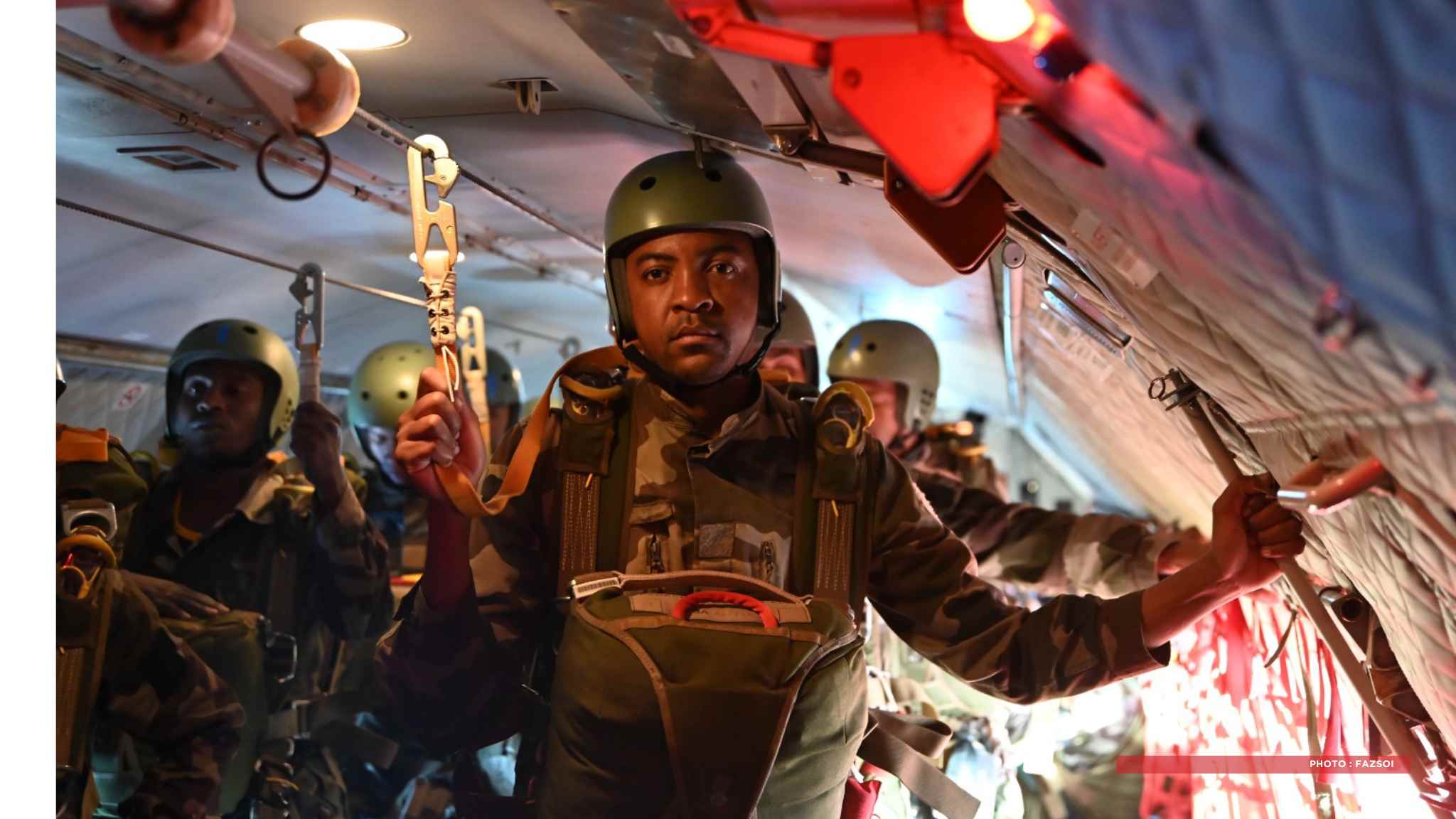 FORCES ARMÉES – 54 militaires malgaches obtiennent leur brevet de parachutiste après une formation opérationnelle à La Réunion