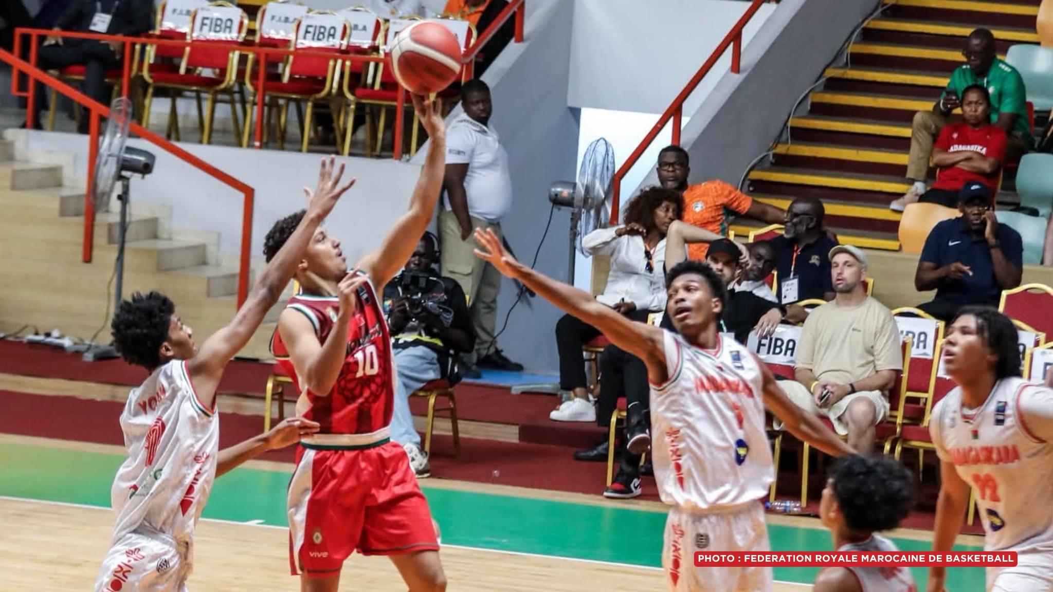 BASKETBALL – Madagascar bat le Maroc (59-48) et se qualifie pour les quarts de finale de l’Afrobasket U18