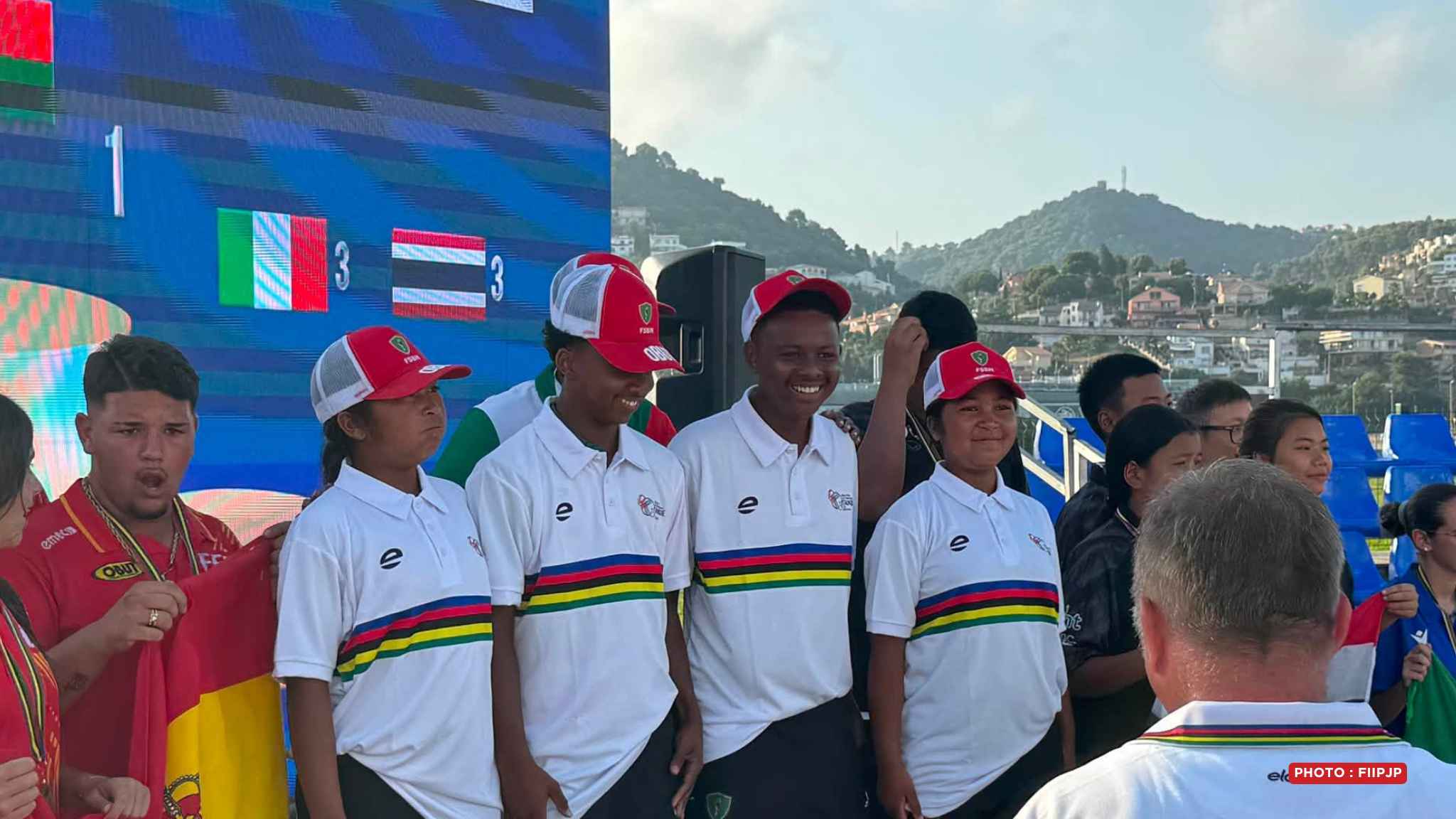 SPORT-BOULES – Madagascar conserve son titre de champion du monde de pétanque en doublette mixte junior
