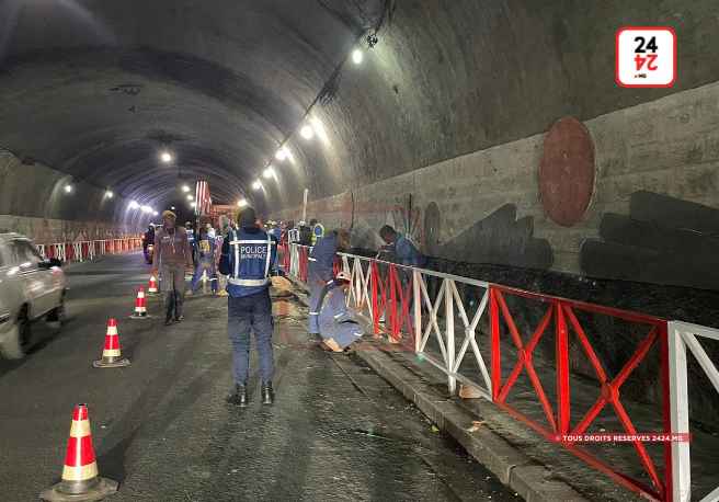 CIRCULATION – Des garde-corps installés sous le tunnel d’Ambohidahy après l’accident mortel survenu sur le site en septembre
